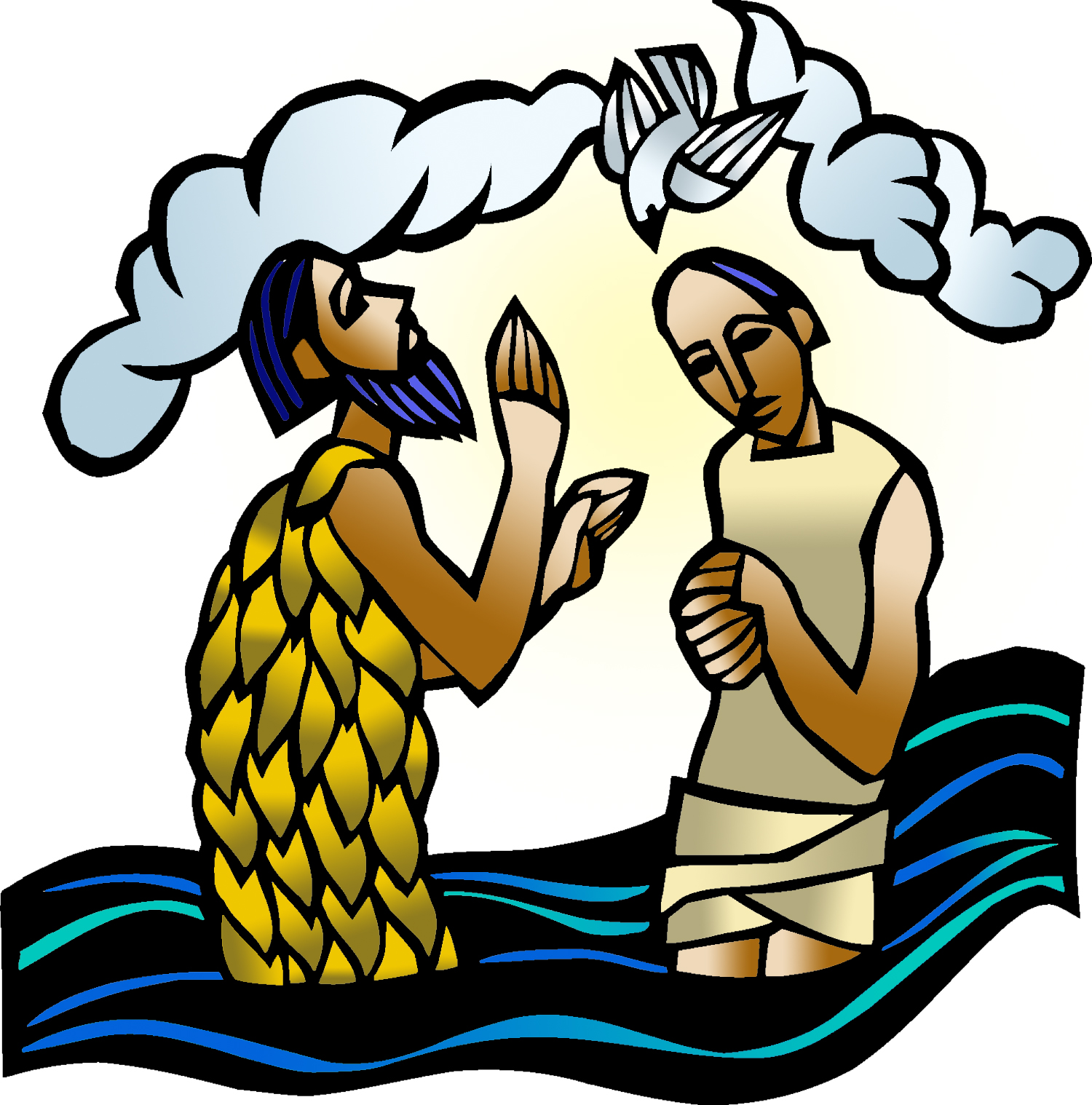 baptism of the lord clipart - photo #25